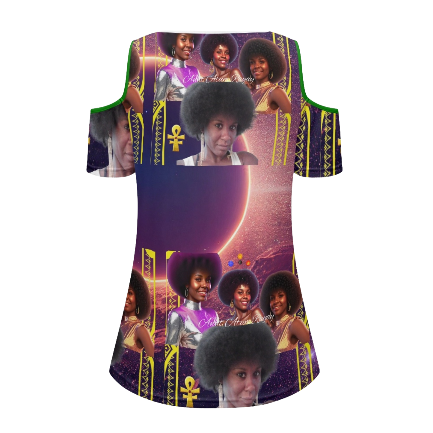 Beloved Ancestors Custom off the shoulder T-shirt