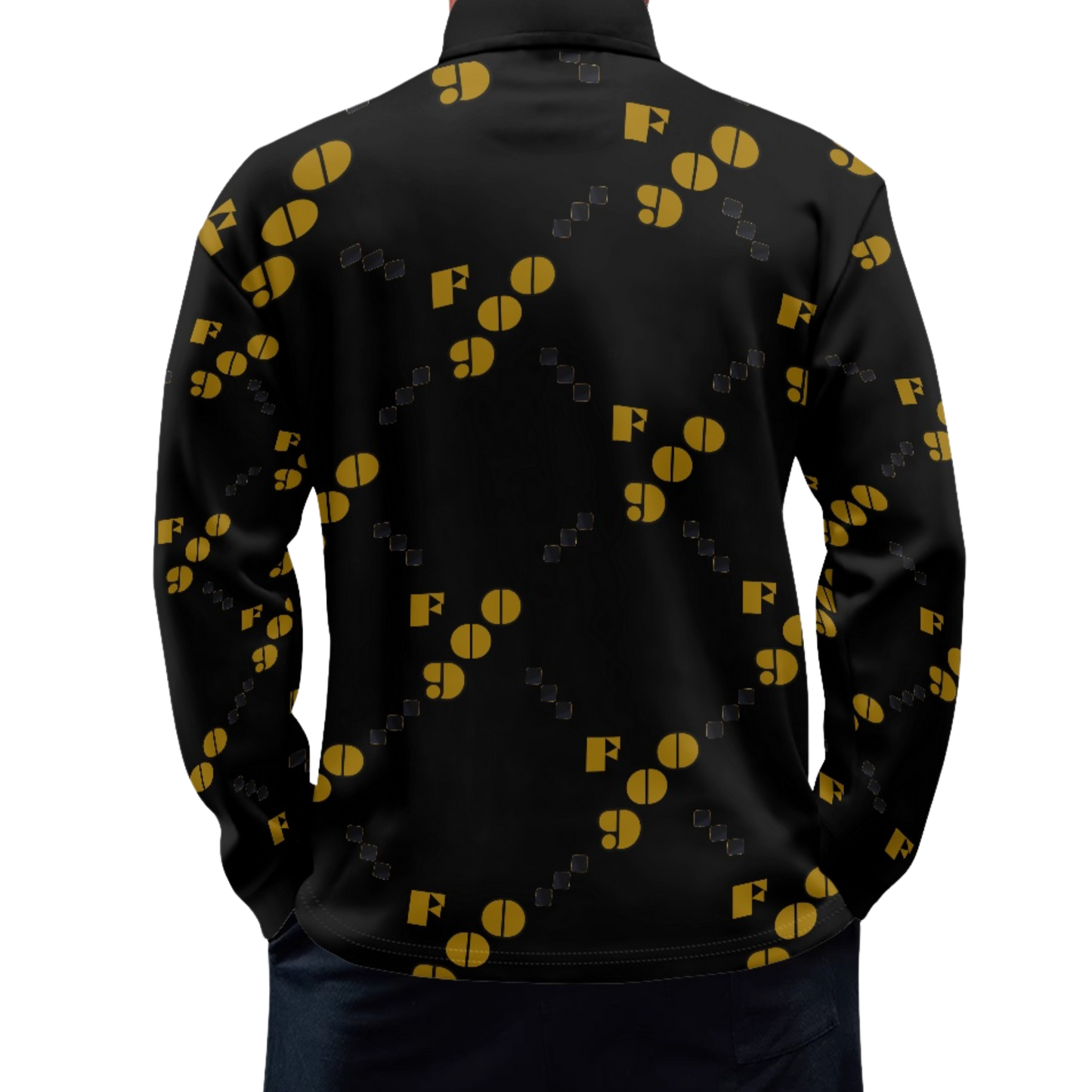 F900 Monogram Long Sleeve Polo