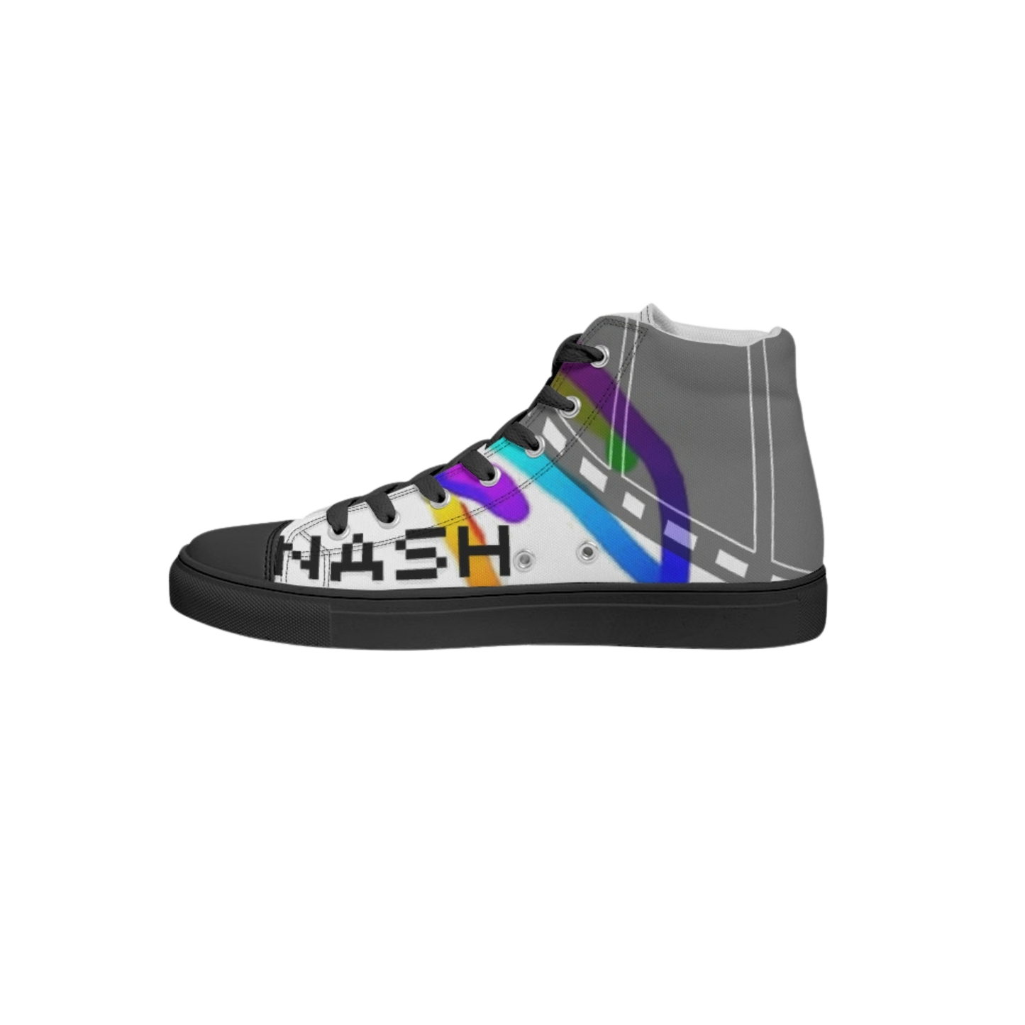 NASH Focused Women's Hightop Canvas Shoe - Black