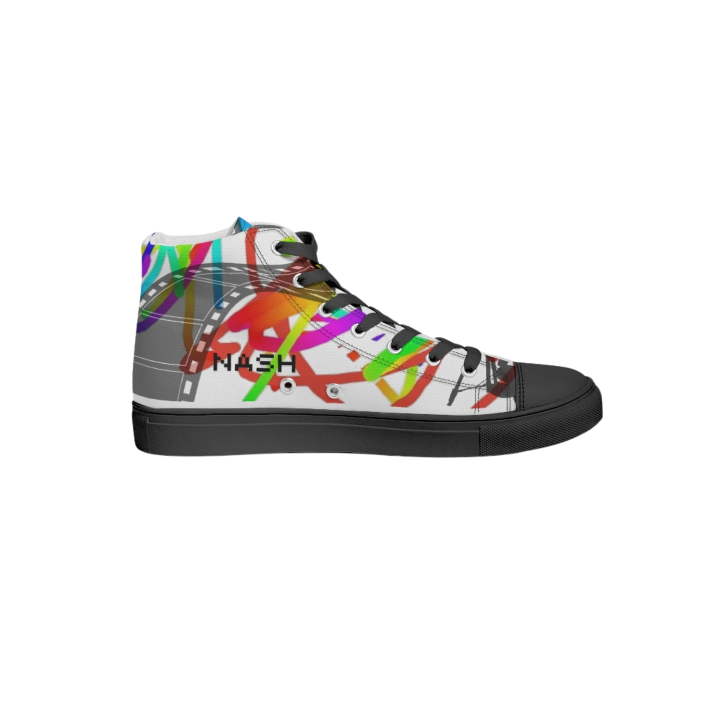 NASH Focused Women's Hightop Canvas Shoe - Black