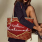 I Am Muslimah handbag (red & gold)