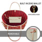 I Am Muslimah handbag (red & gold)