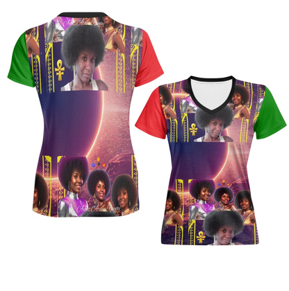Beloved Ancestors Custom Image V-neck Tshirt