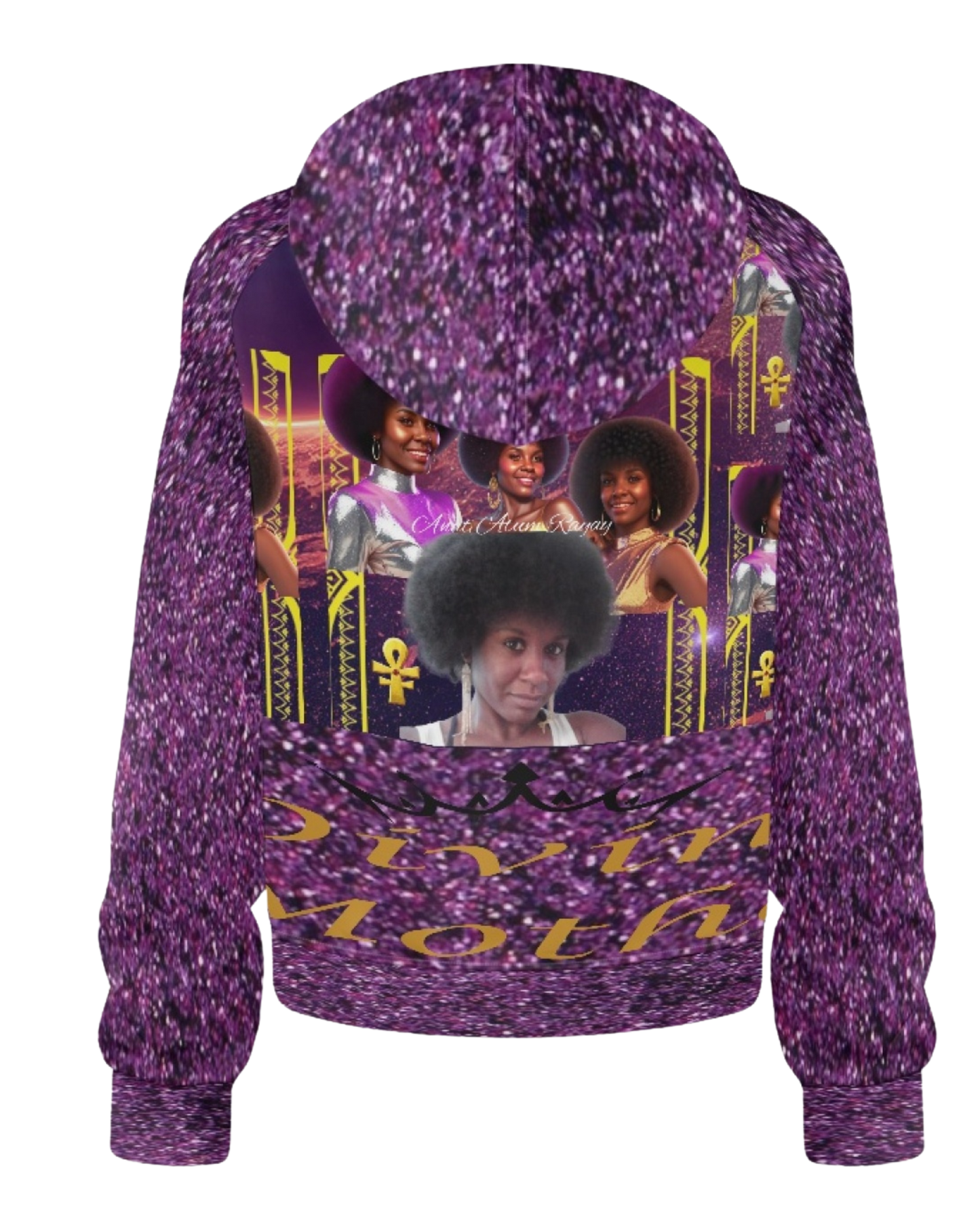 Beloved Ancestors Custom Image Hoody half zip style