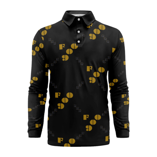 F900 Monogram Long Sleeve Polo