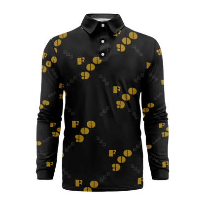 F900 Monogram Long Sleeve Polo