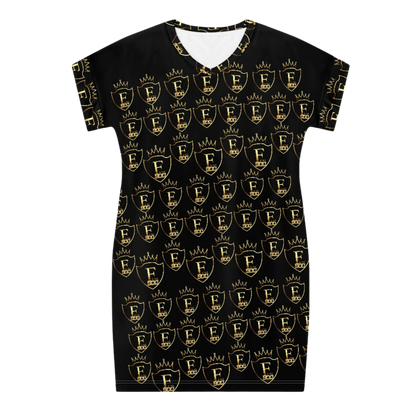 FEMI 900 Monogram Black t-shirt dress
