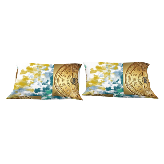 Fortune 900 Pattern Queen Pillow Case