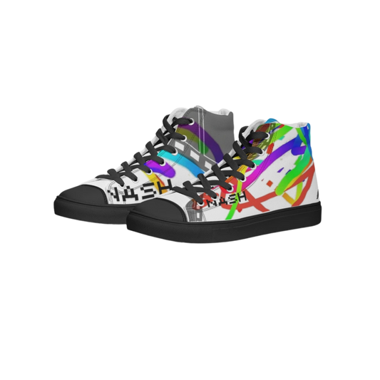 NASH Focused Women's Hightop Canvas Shoe - Black