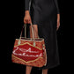 I Am Muslimah handbag (red & gold)