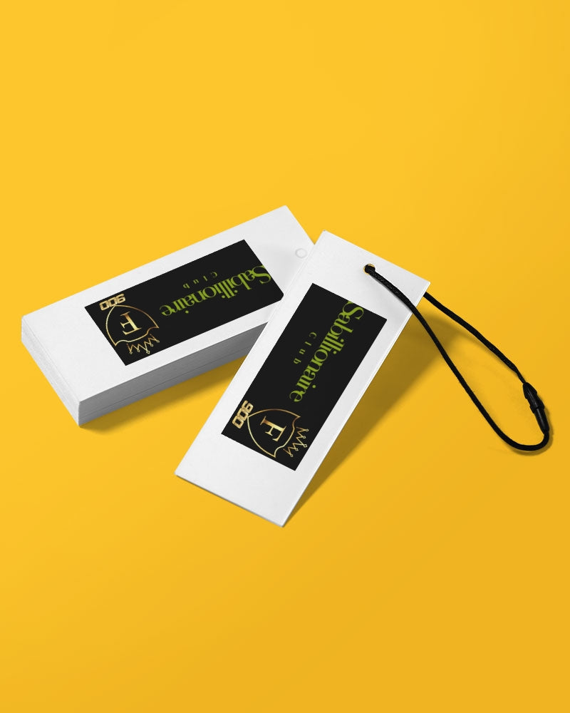 The Black Bulk Custom Hangtags